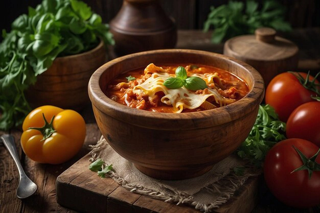 Vegetarian Lasagna Soup