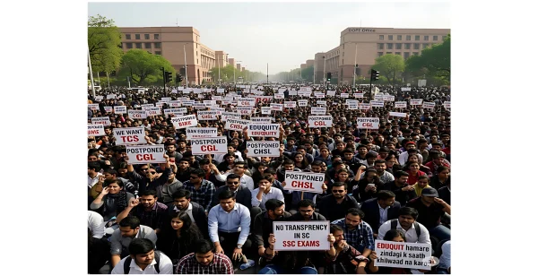 Delhi SSC Protest 2025