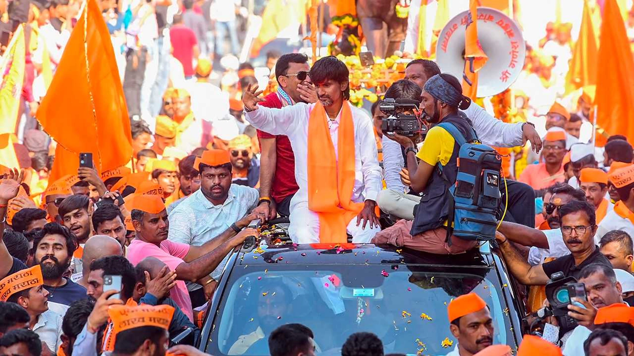 Mumbai Maratha Quota Protest